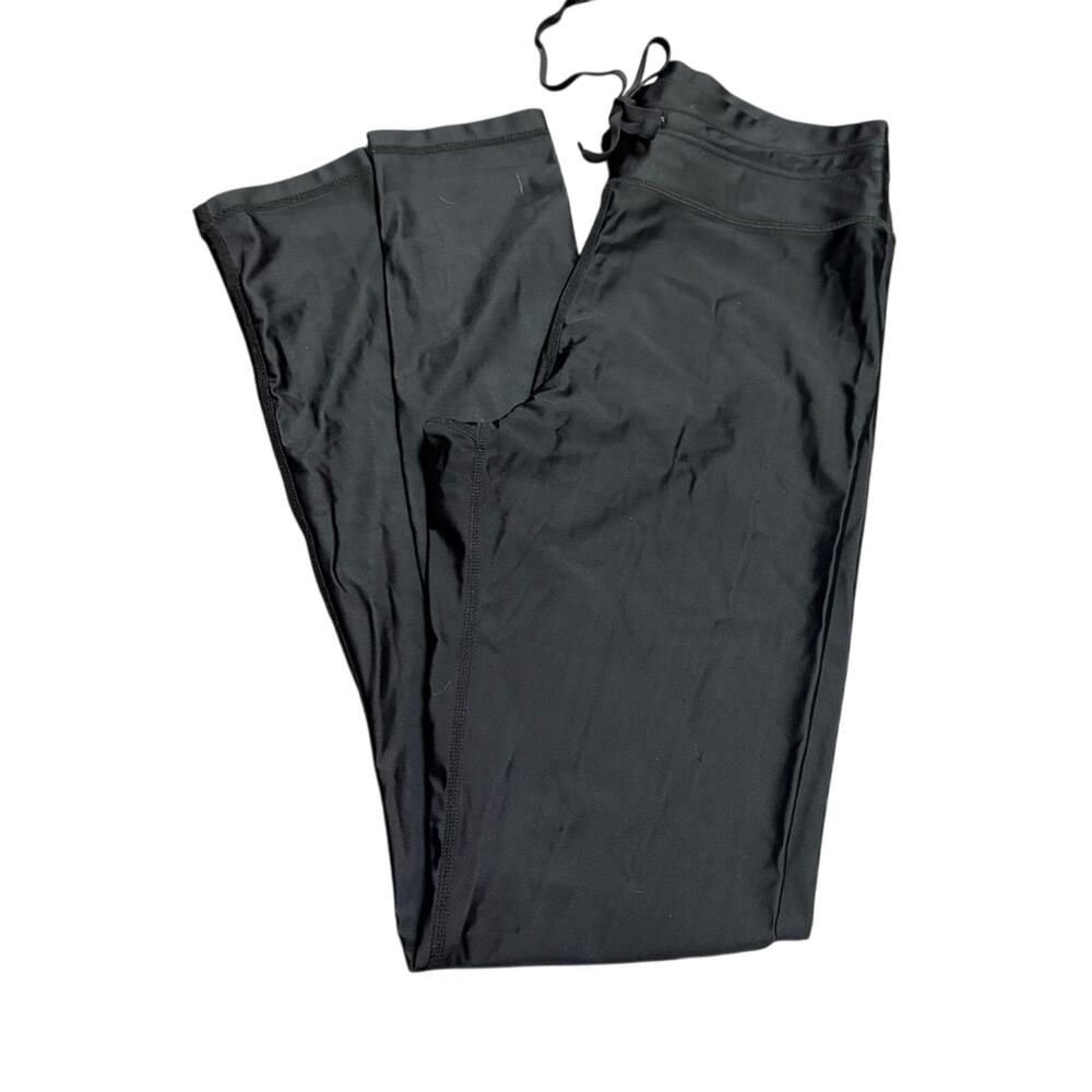 The Upside Black High Waist Performance Leggings Sweatpant Drawstring Waist SZ 6